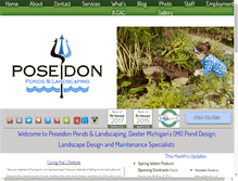 Tablet Screenshot of poseidonponds.com